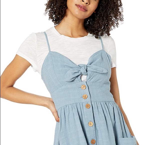 Roxy Under The Cali Sun Button Front Dress M - Picture 2 of 9